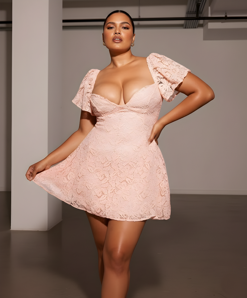 The 'Romantic Vibe' Lace Mini Dress
