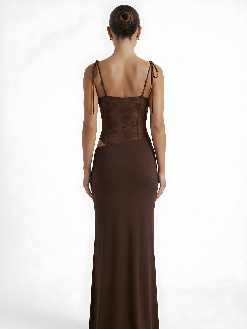 Luxe Lace Illusion Maxi Dress