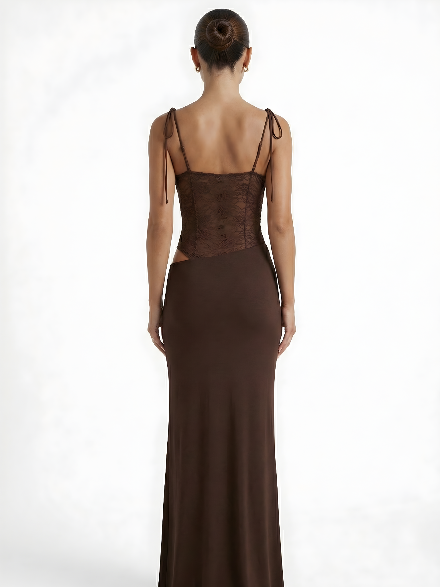 Luxe Lace Illusion Maxi Dress