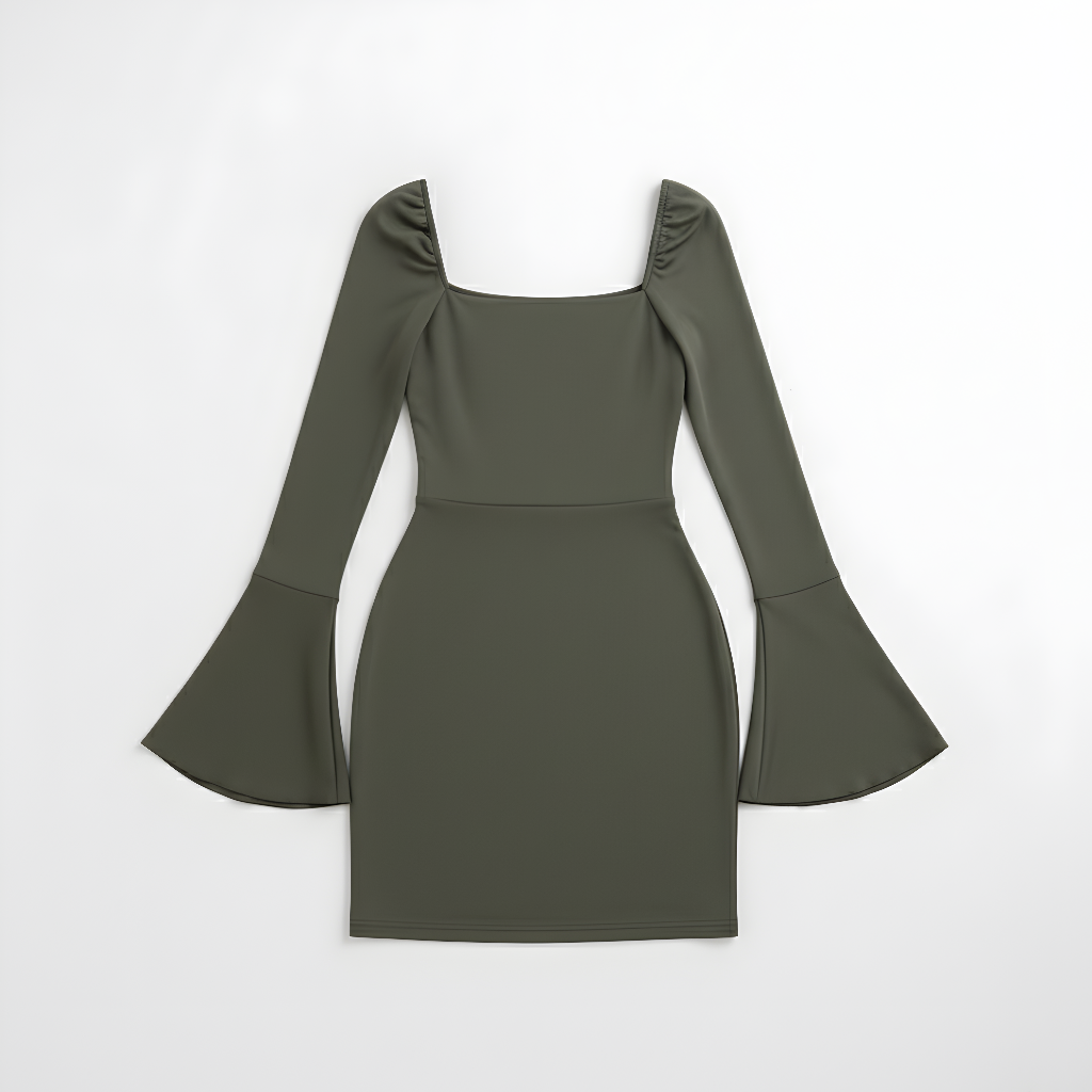 The 'Muse' Bell Sleeve Mini Dress