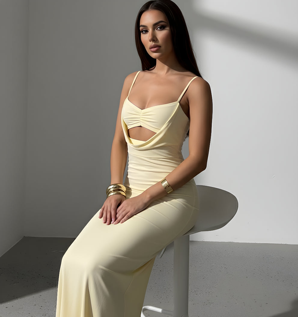 The Goddess Era Cut-Out Maxi Dress