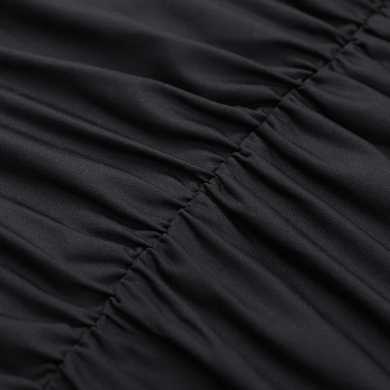 Cowl Neck Halter Mini Dress