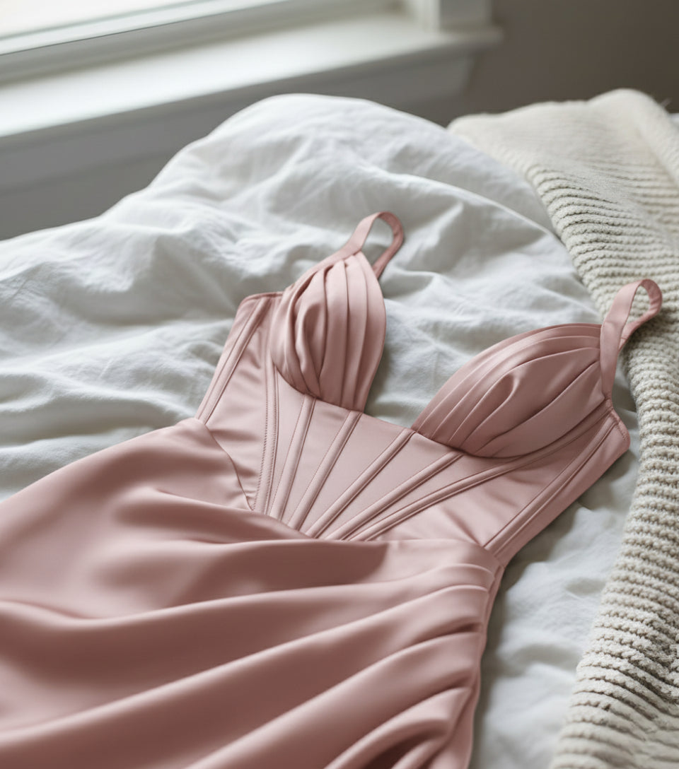 Snatched Satin Corset Dress