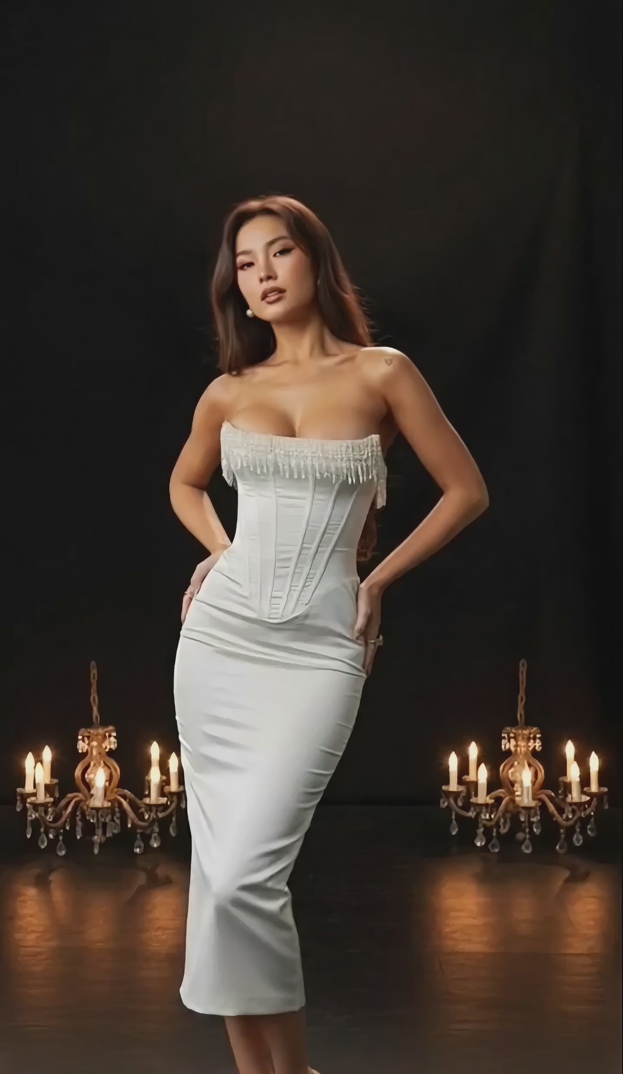 The Celestial Pearl Corset Dress
